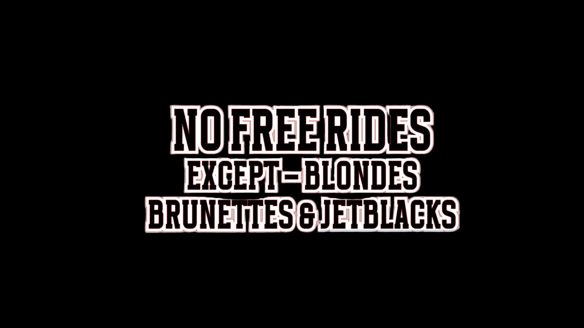 No Free Rides decal